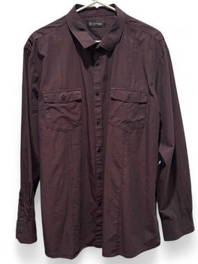 INC International Concepts Slim Fit Shirt in Plum Color